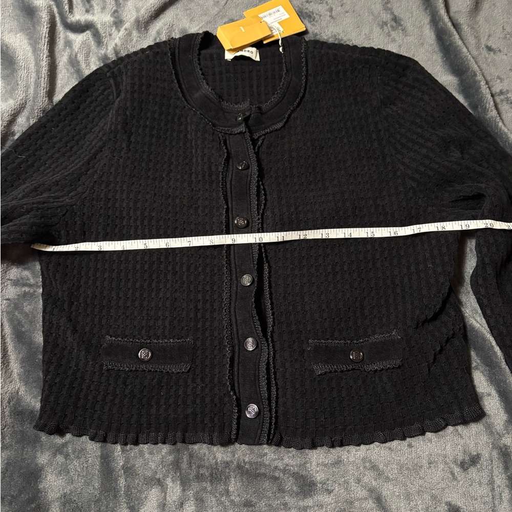 Sandro Black Textured Cardigan - Picture 12 of 13
